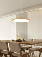 Ovalo Grain Pendant Light – Modern Wood Finish LED Hanging Lamp