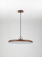 Ovalo Grain Pendant Light – Modern Wood Finish LED Hanging Lamp