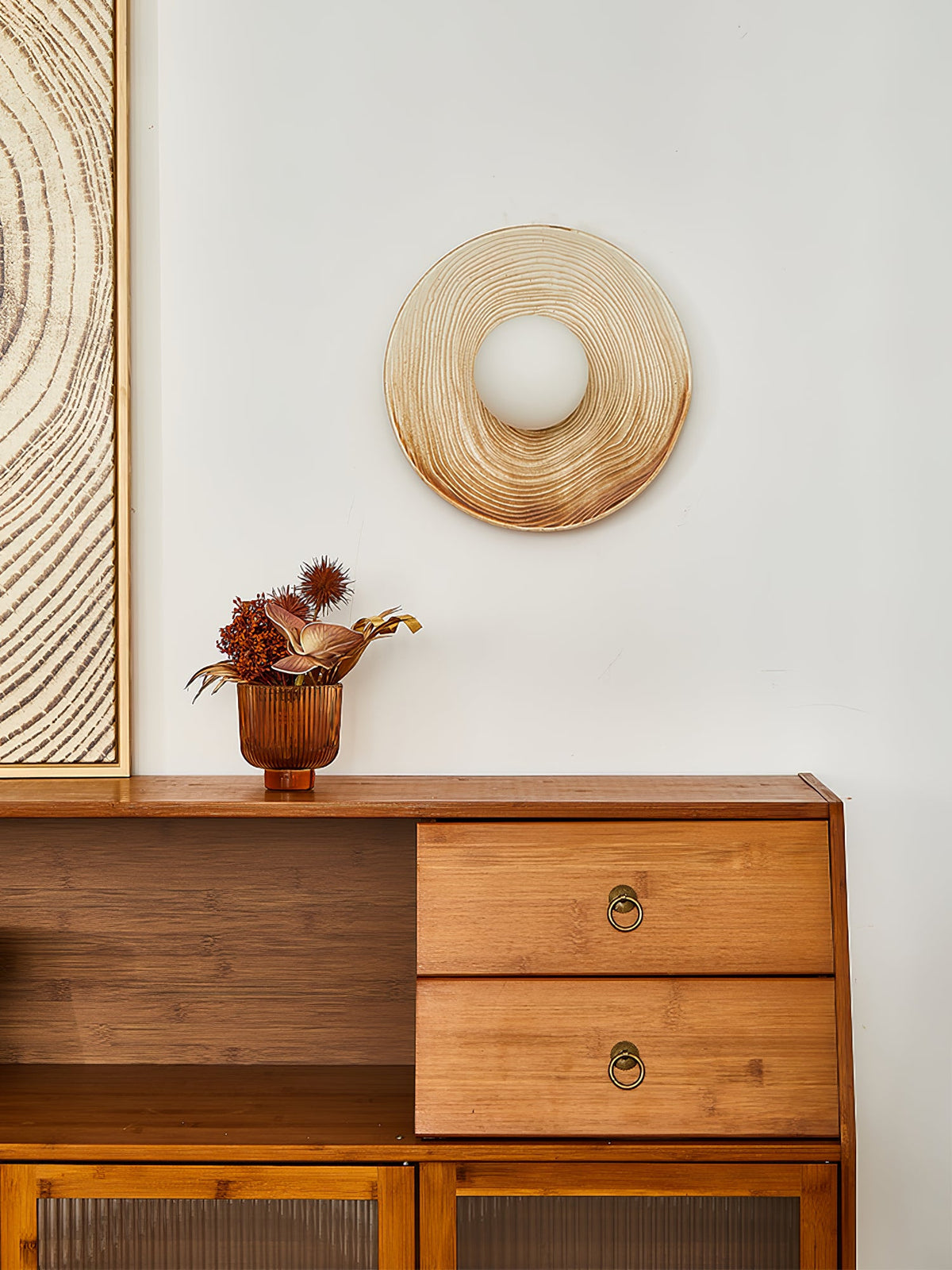 Ovalo Ceramic Wall Sconce – Handcrafted Modern Lighting for Bedroom & Living Room