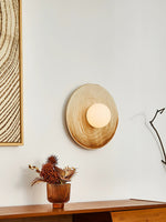 Ovalo Ceramic Wall Sconce – Handcrafted Modern Lighting for Bedroom & Living Room