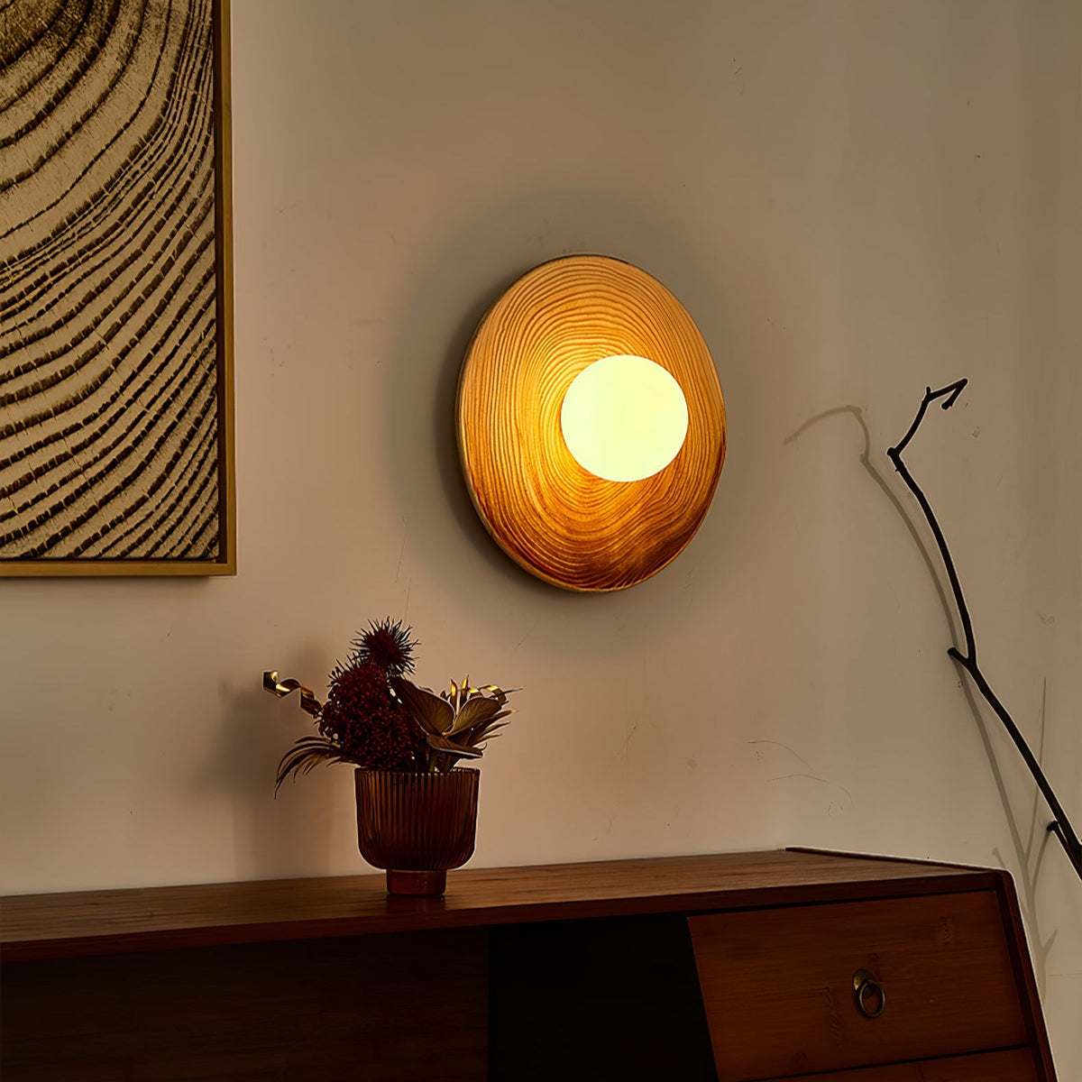 Ovalo Ceramic Wall Sconce – Handcrafted Modern Lighting for Bedroom & Living Room