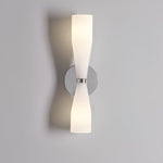 Ovalo Duo Modern Smoked Glass Wall Sconce with Brass Backplate