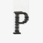 Charcoal Linear Chandelier in Black Iron and Stone for Modern Interiors