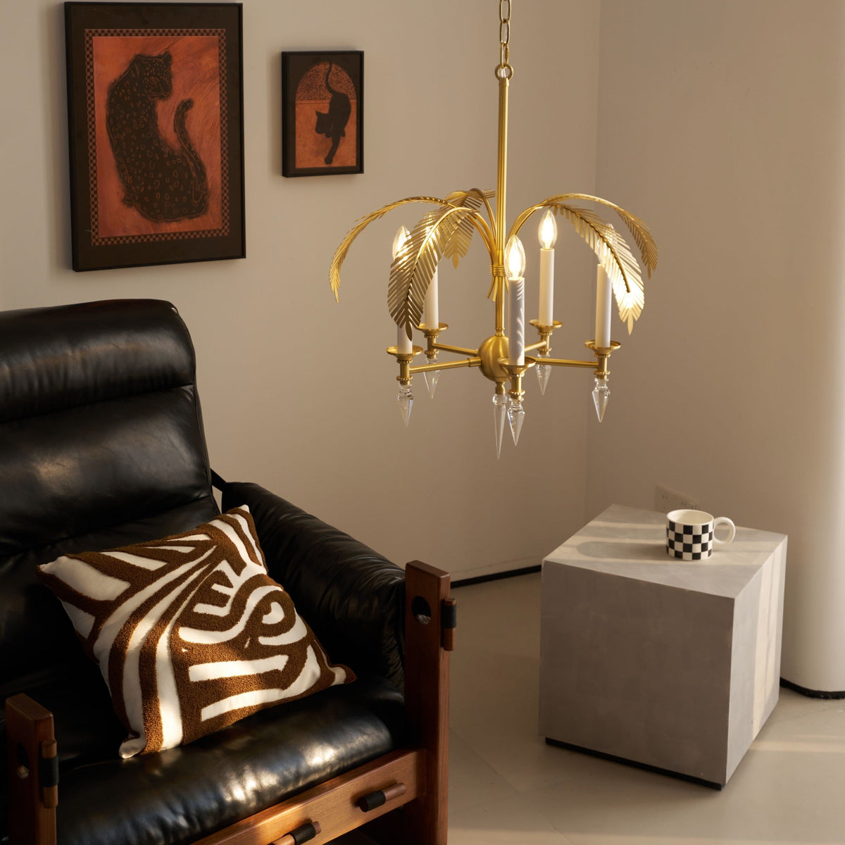 palm-frond-chandelier