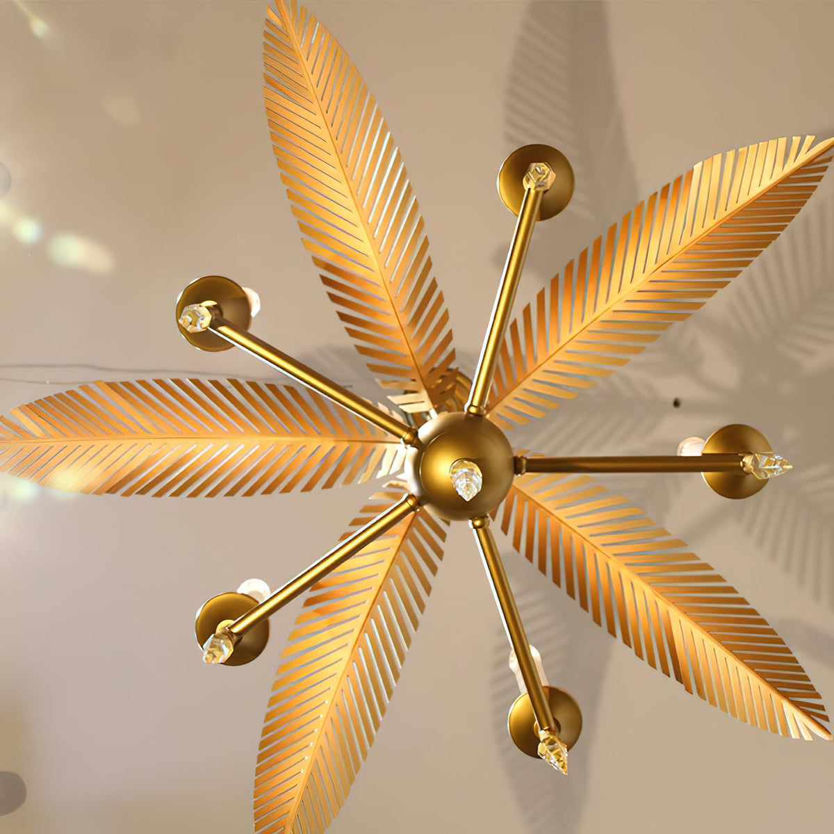 palm-frond-chandelier