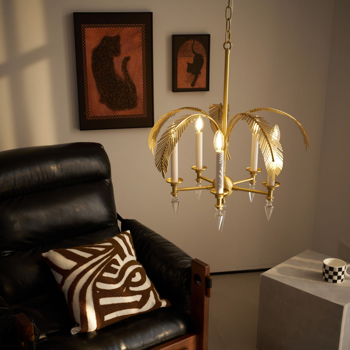 palm-frond-chandelier
