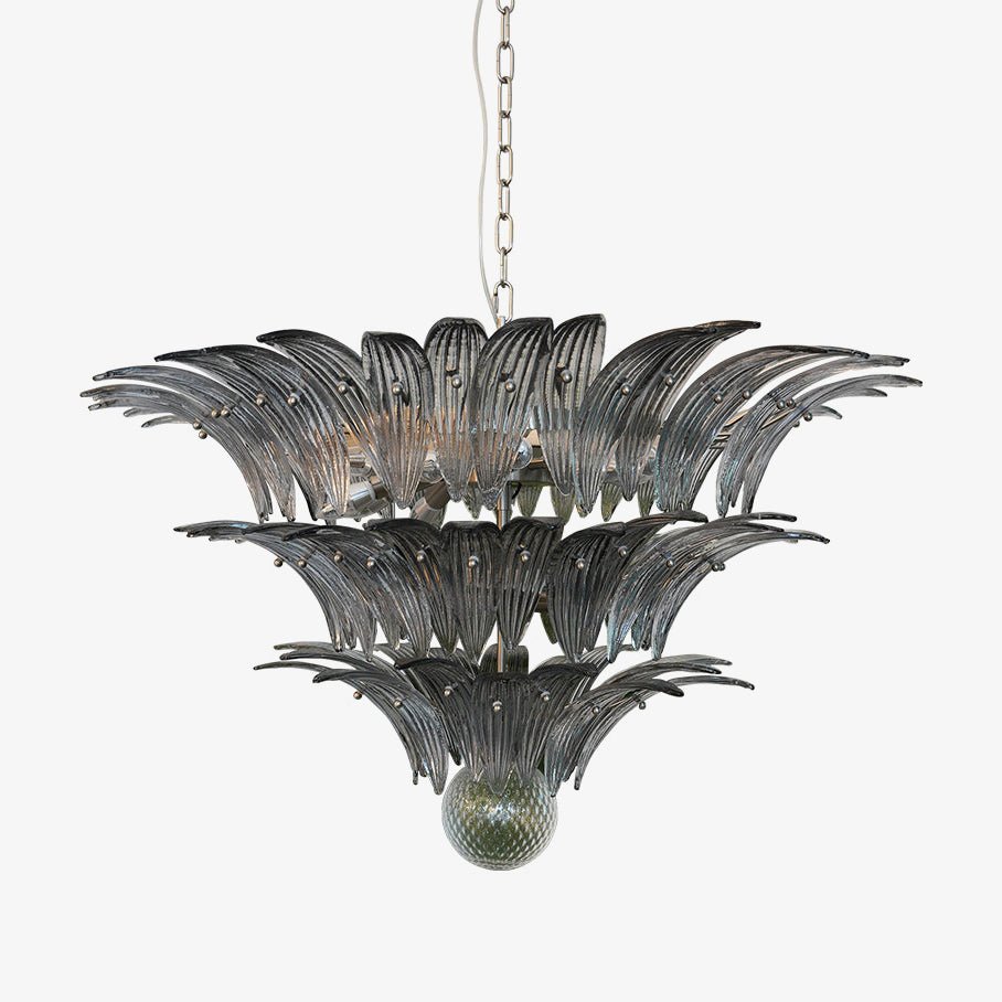 Palm Grove Glass Chandelier – Handcrafted Murano-Style Pendant Light for Dining & Living Rooms