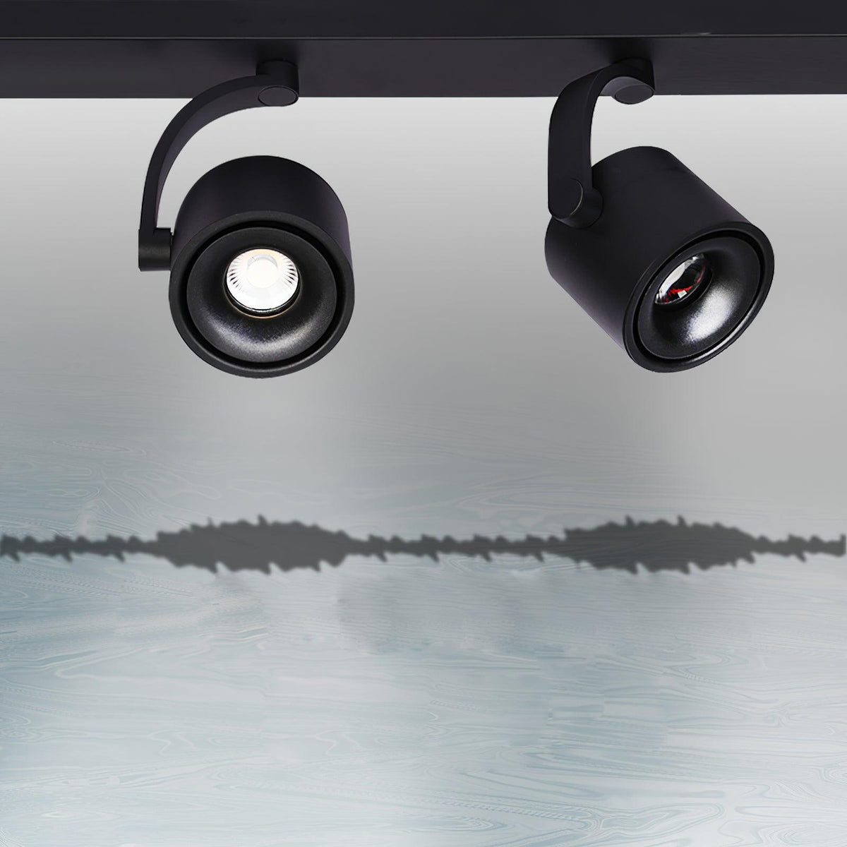 Paloma Modern LED Linear Ceiling Light in Black or White