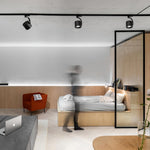 Paloma Modern LED Linear Ceiling Light in Black or White