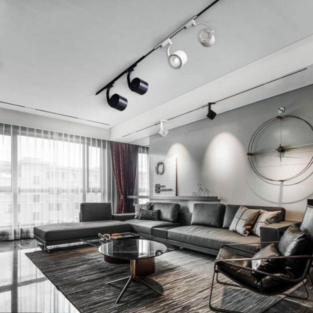 Paloma Modern LED Linear Ceiling Light in Black or White