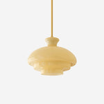 Paolina Glass Pendant Light – Mid-Century Modern Ceiling Lamp in Gold