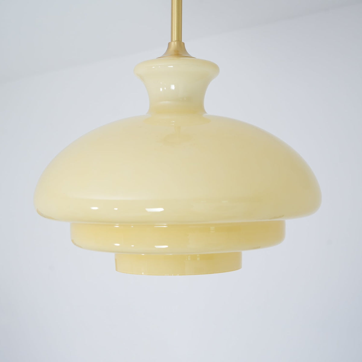 Paolina Glass Pendant Light – Mid-Century Modern Ceiling Lamp in Gold