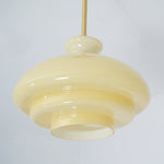 Paolina Glass Pendant Light – Mid-Century Modern Ceiling Lamp in Gold