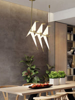 Paper Crane Bird Led Chandelier