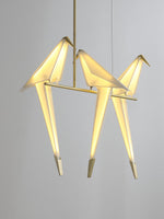 Paper Crane Bird Led Chandelier