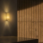 Papiro Fabric Wall Sconce with Wooden Mount – Modern Ambient Lighting