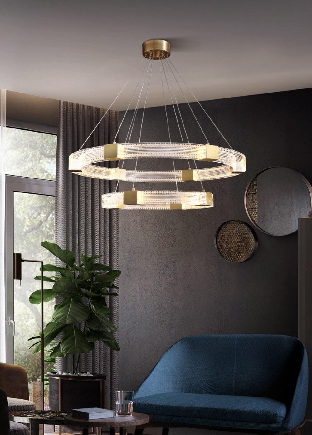Parallel Ring Led Chandelier