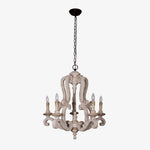 Parrotuncle Wooden Candle Chandelier