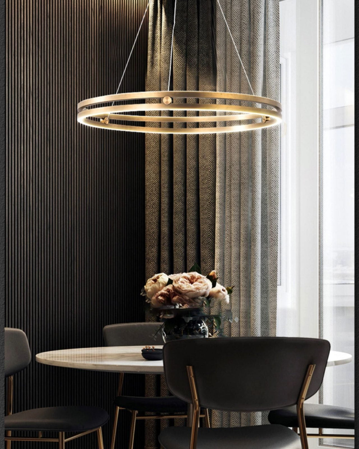 Partners Double Wheel Chandelier