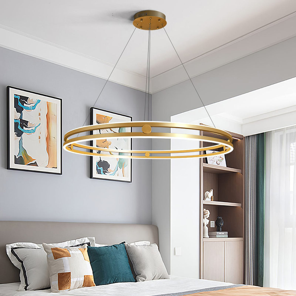 Partners Double Wheel Chandelier
