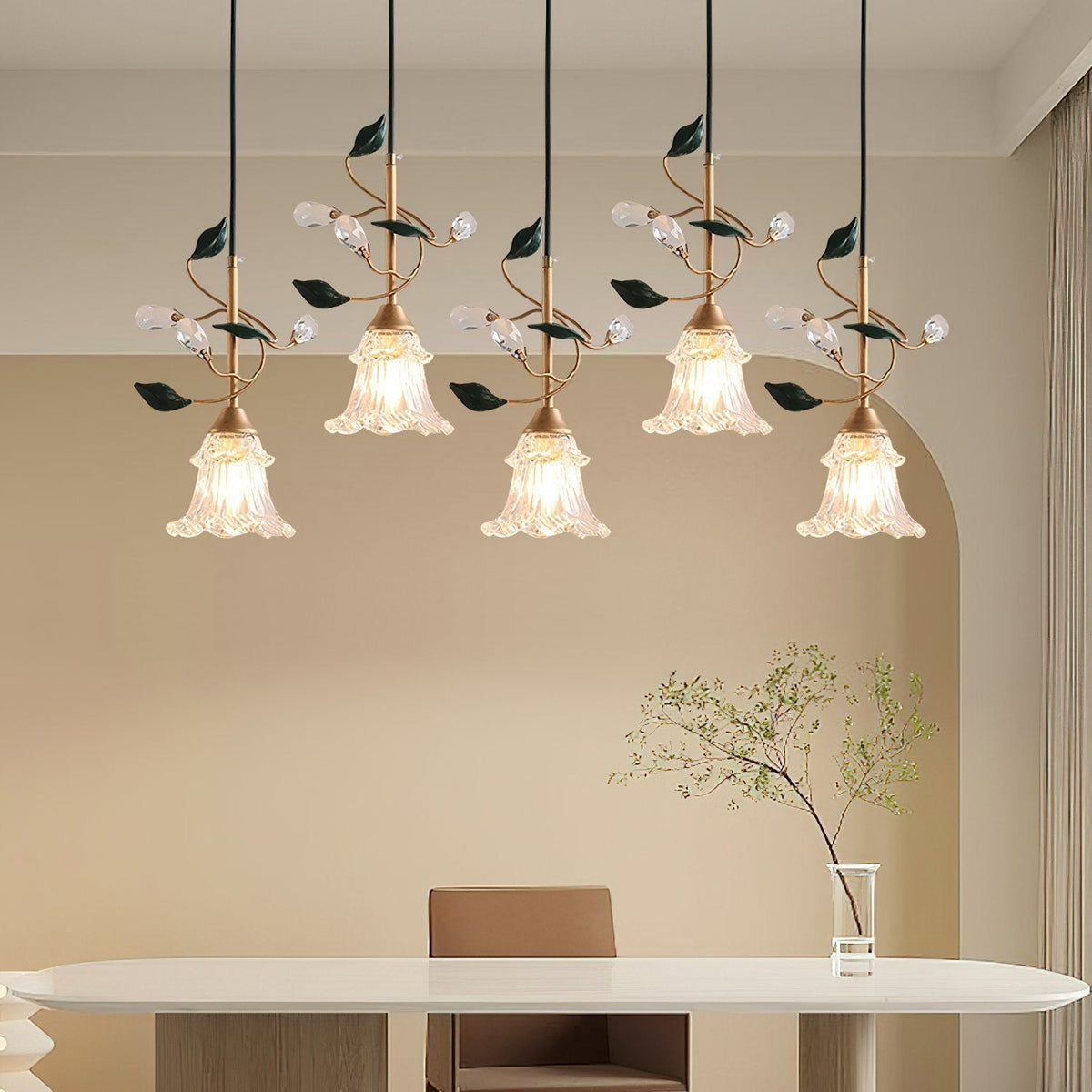Pastoral Flower Pendant Light