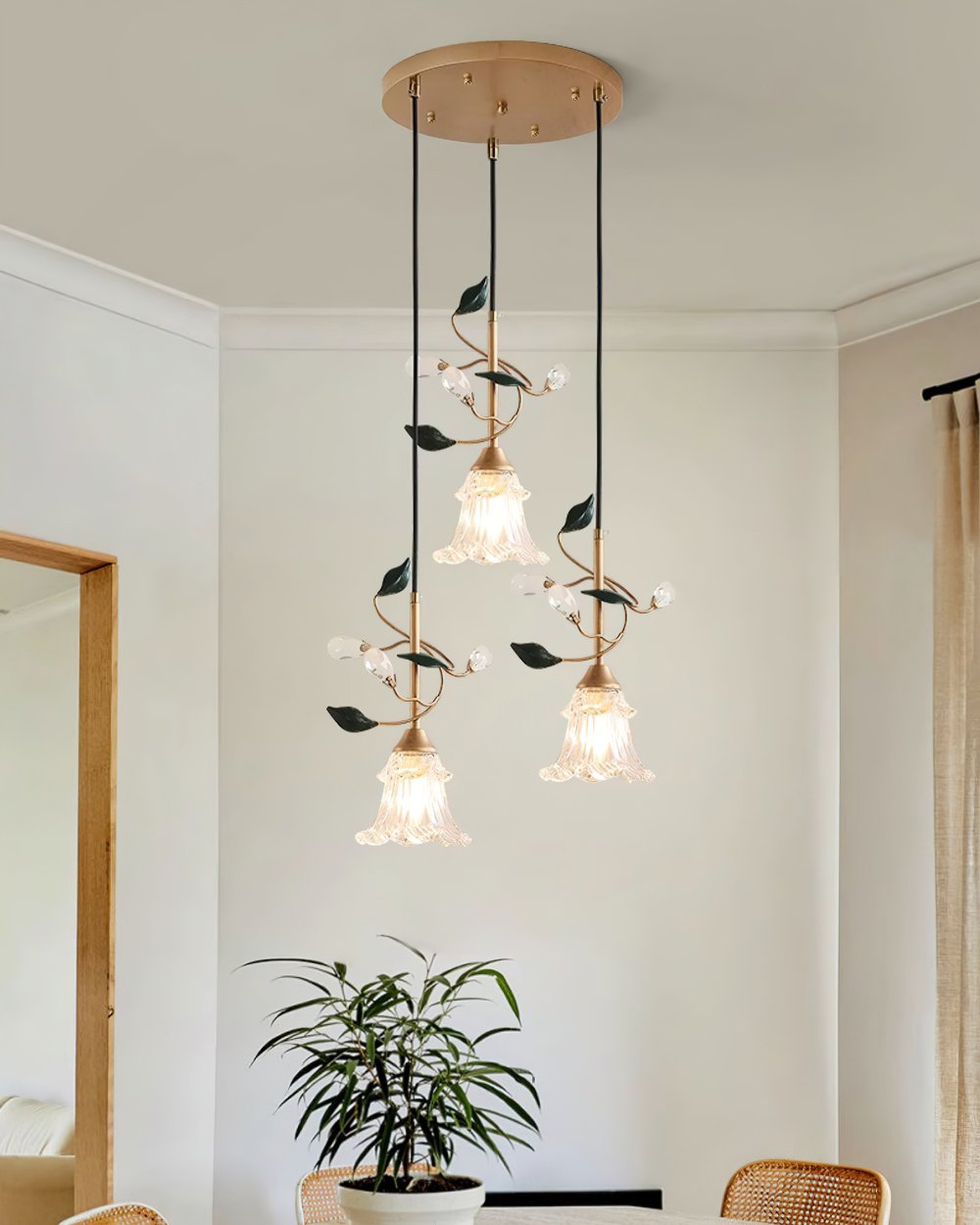 Pastoral Flower Pendant Light