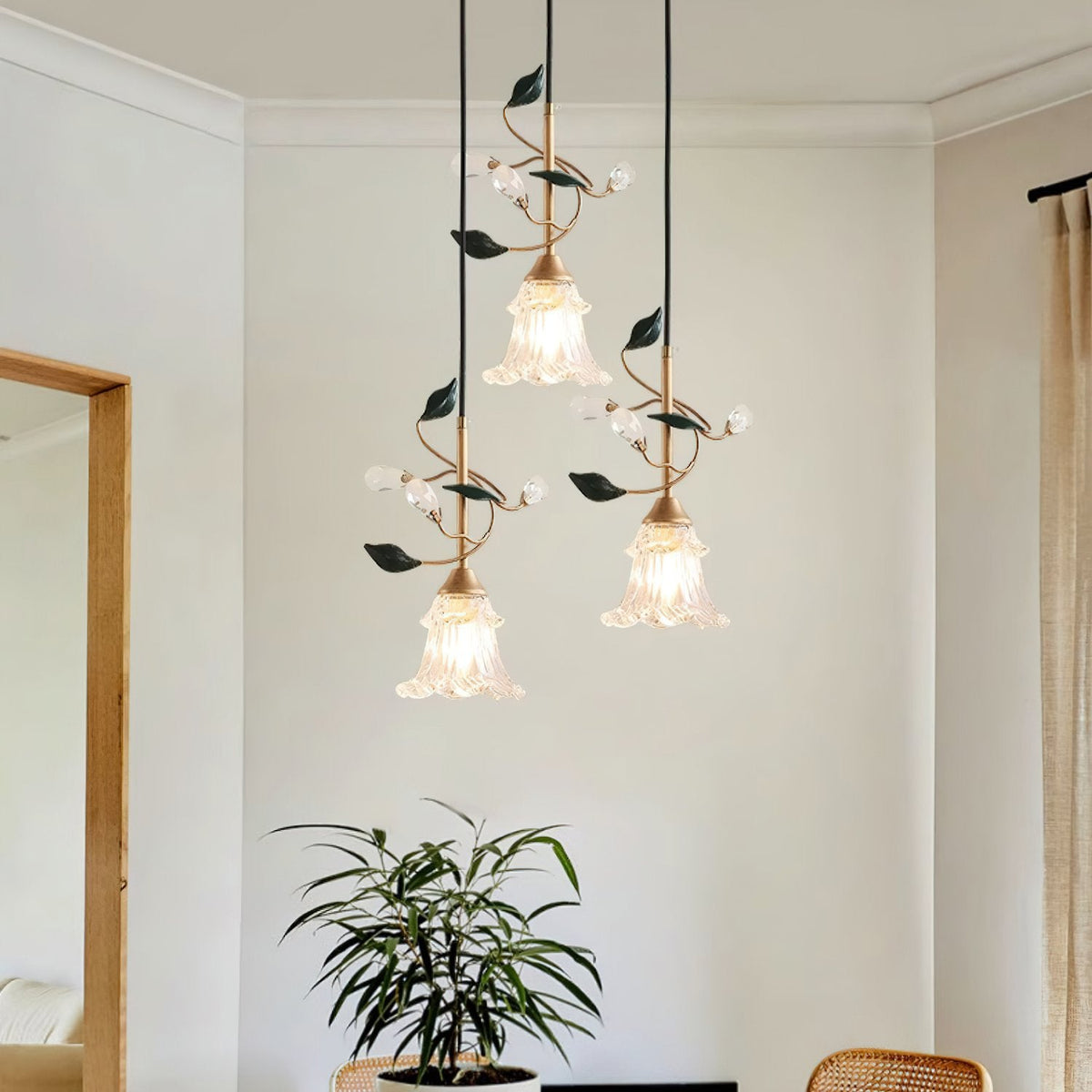 Pastoral Flower Pendant Light
