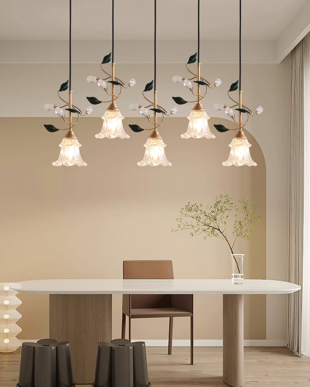 Pastoral Flower Pendant Light