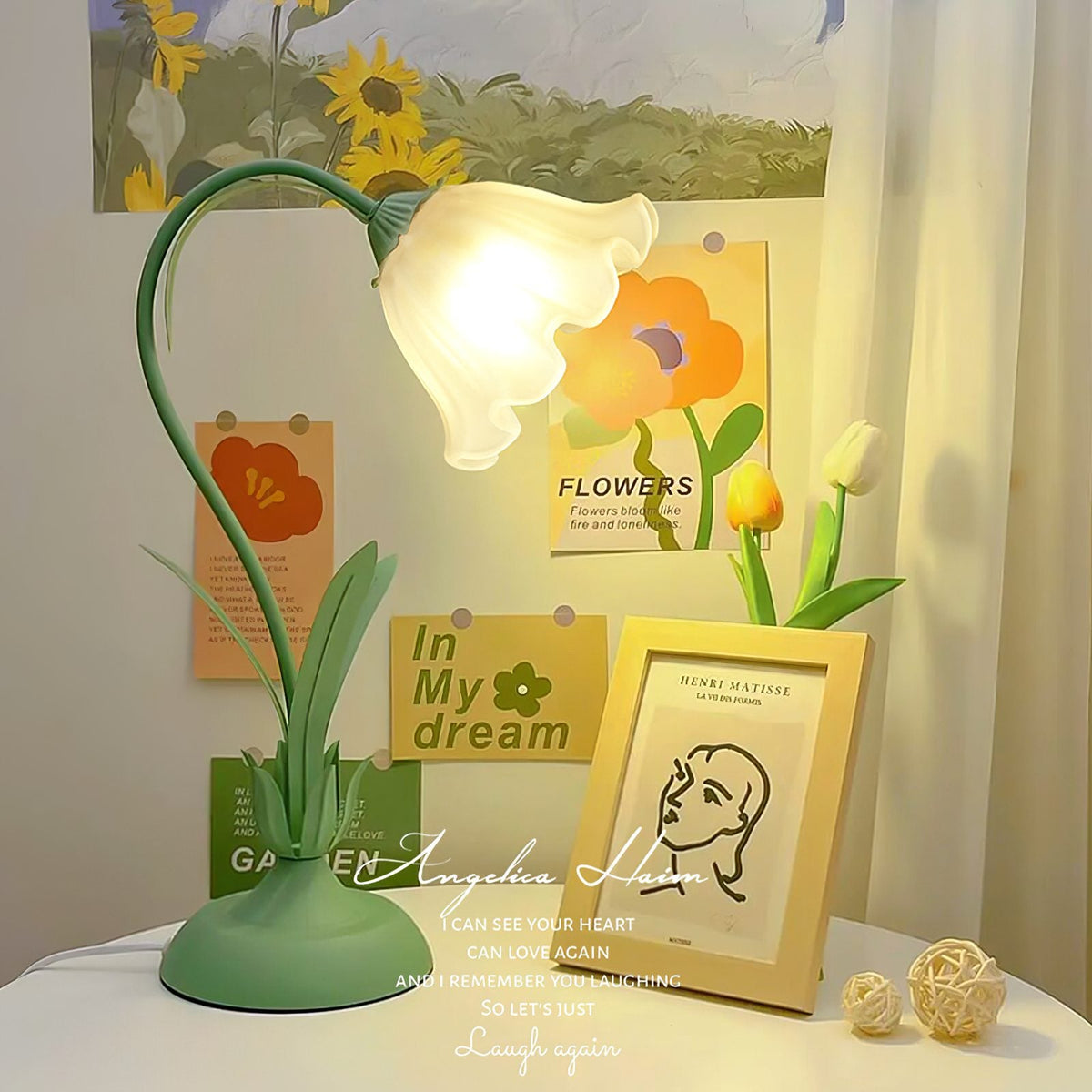 Pastoral Flower Table Lamp
