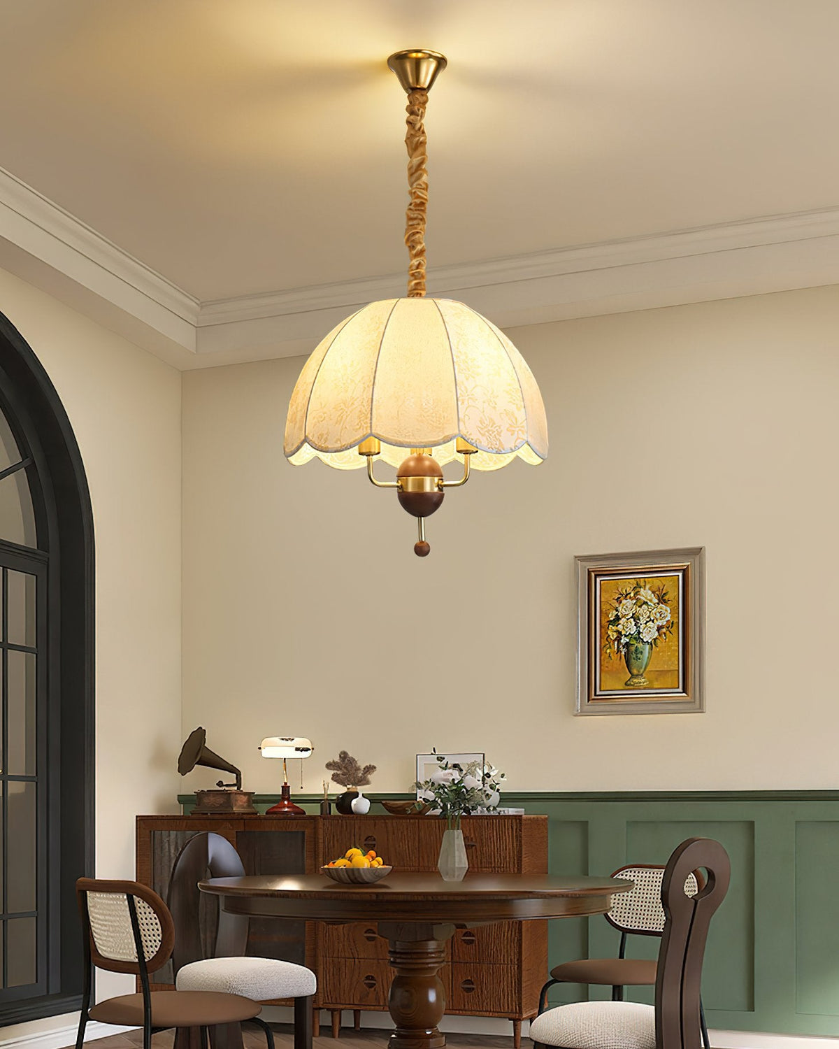 Pastoral Scallop Pendant Lamp