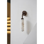 Helix Alabaster Wall Sconce in Bronze with Warm LED Light