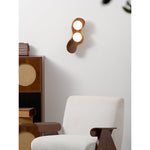Dualis Rootlight Wall Sconce – Sculptural Walnut Wood & Opal Glass