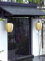 Peaches Outdoor Pendant Light – Alabaster & Metal LED Lantern