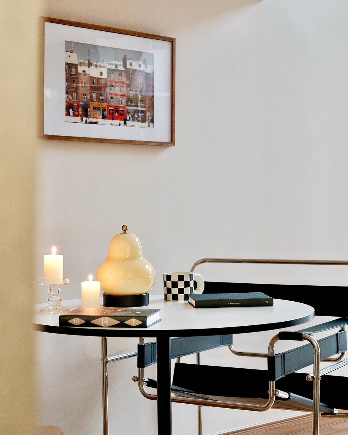 Pear Built In Battery Table Lamp