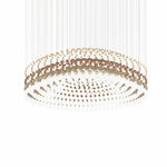 Pearl Curtain Crystal LED Chandelier – Modern Designer Hanging Light