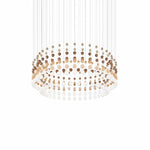 Pearl Curtain Crystal LED Chandelier – Modern Designer Hanging Light