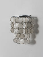 Pearl Shell Wall Sconce – Natural Layered Shell Wall Light for Bedroom, Living Room & Hallway