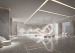 Pearl Curtain Crystal LED Chandelier – Modern Designer Hanging Light