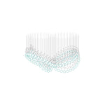 Pearl Curtain Crystal LED Chandelier – Modern Designer Hanging Light