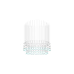 Pearl Curtain Crystal LED Chandelier – Modern Designer Hanging Light