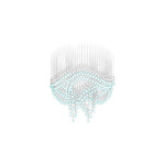 Pearl Curtain Crystal LED Chandelier – Modern Designer Hanging Light