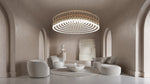 Pearl Curtain Crystal LED Chandelier – Modern Designer Hanging Light