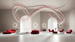 Pearl Curtain Crystal LED Chandelier – Modern Designer Hanging Light