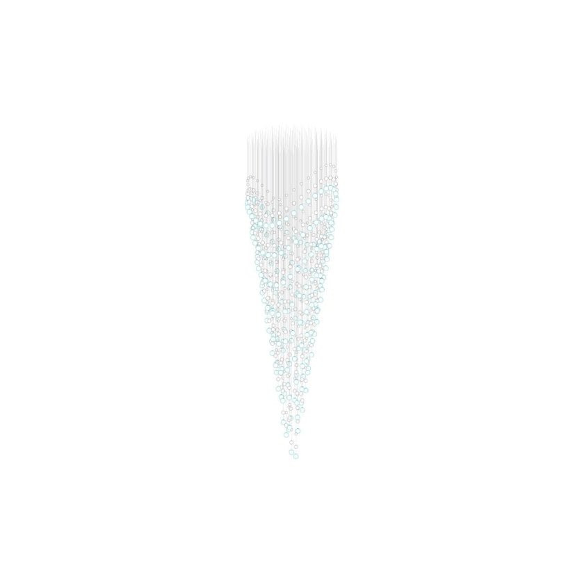 Pearl Curtain Crystal LED Chandelier – Modern Designer Hanging Light