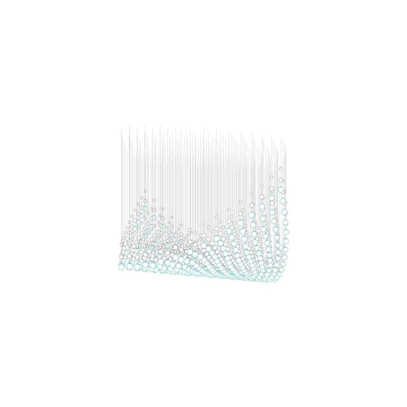Pearl Curtain Crystal LED Chandelier – Modern Designer Hanging Light
