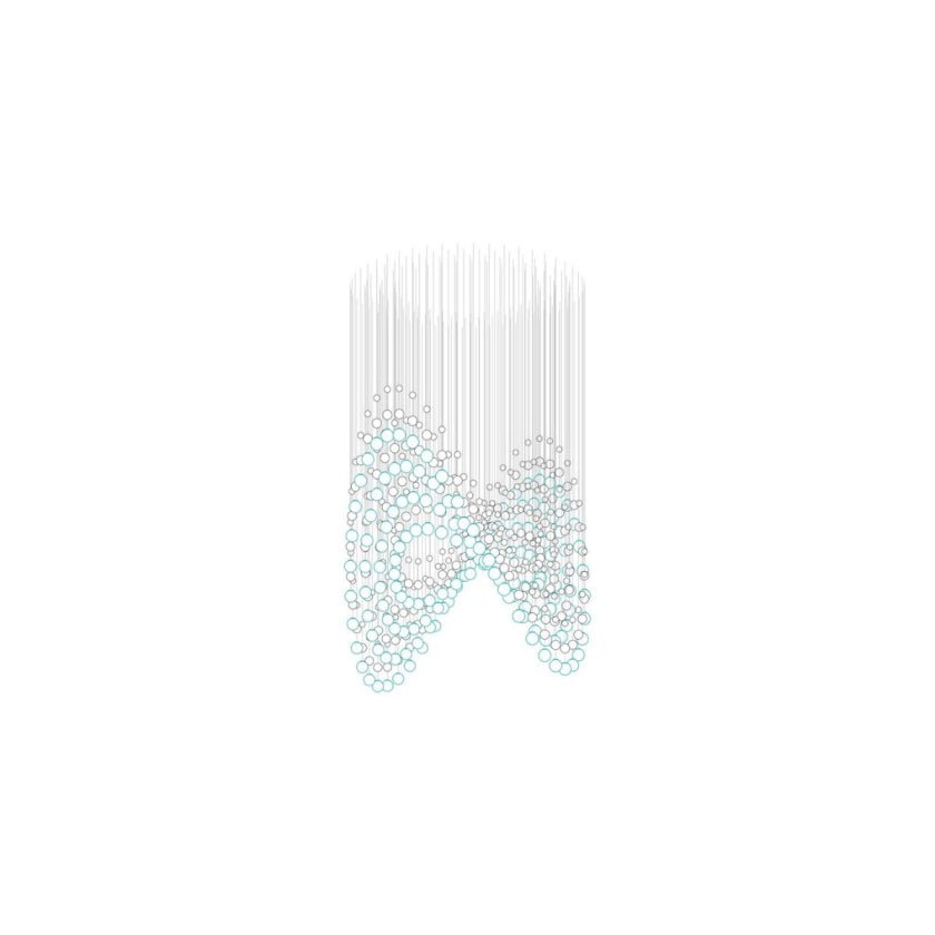 Pearl Curtain Crystal LED Chandelier – Modern Designer Hanging Light