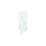 Pearl Curtain Crystal LED Chandelier – Modern Designer Hanging Light