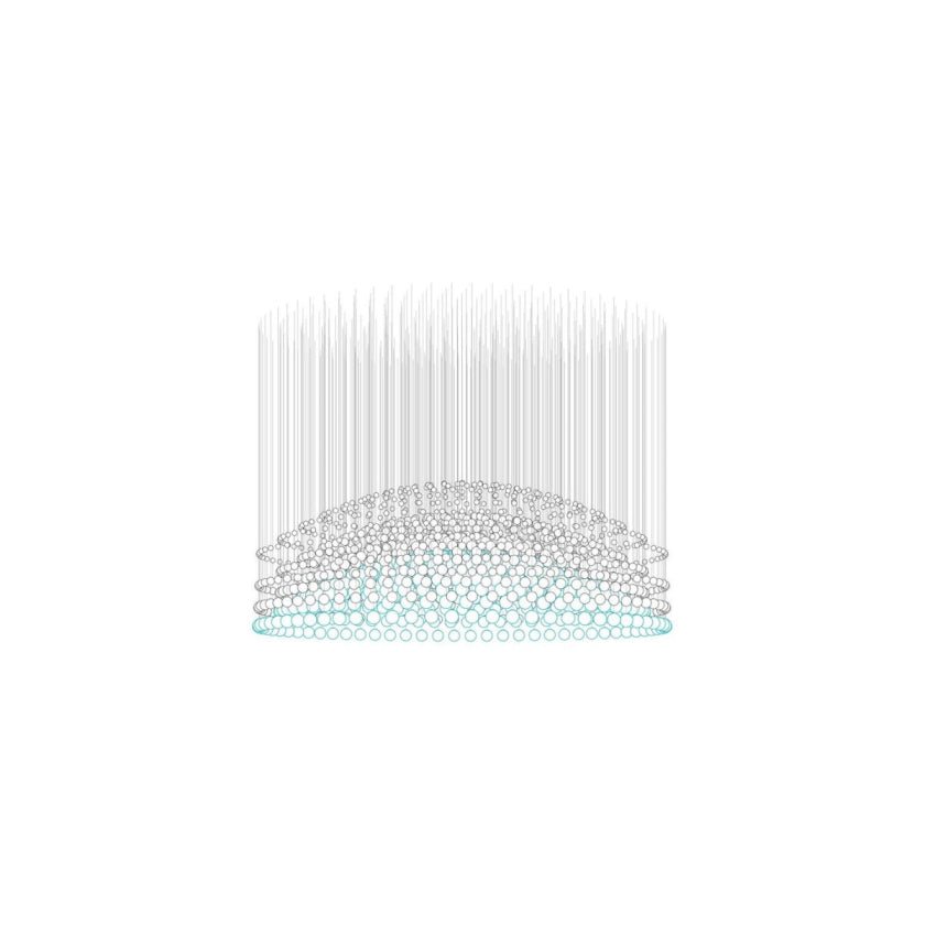 Pearl Curtain Crystal LED Chandelier – Modern Designer Hanging Light