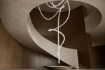 Pearl Drop Modern Glass Chandelier for Dining Room and Living Room