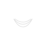 Pearl Drop Modern Glass Chandelier for Dining Room and Living Room